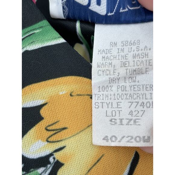 Top Notch Vintage Blouse Womens 20W Black Floral Print Short Sleeves Pleated - Picture 8 of 16